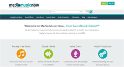 Desktop Screenshot of mediamusicnow.co.uk